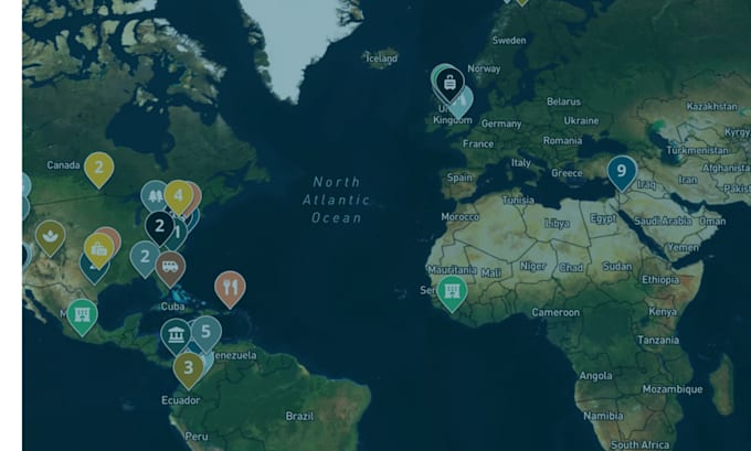 create map animation for youtube tiktok with sfx and sub