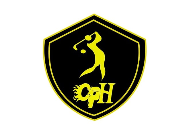 design powerful fun hockey camp logo