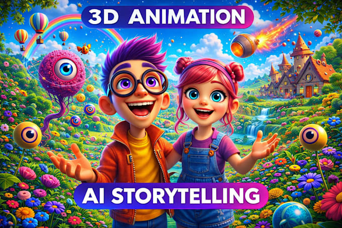 create stunning 3d pixar style ai animation stories