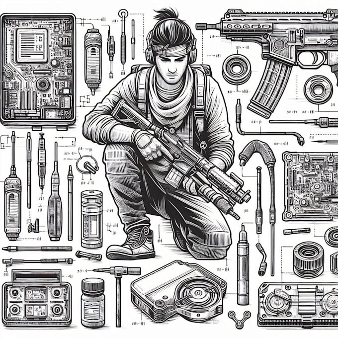 draw instruction manual, step by step for your product