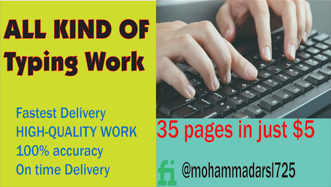provide  ocr, fast typing and your typist