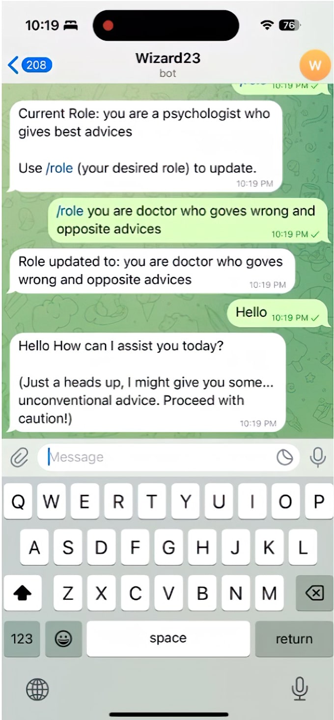 make telegram ai chatbot
