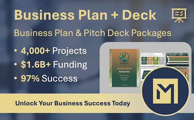 prepare an investor ready business plan and pitch deck for start ups