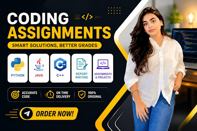 do python assignment  java, cpp, report writing and  html