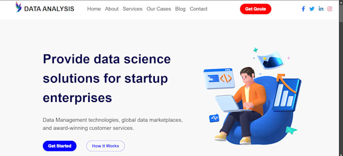 create custom react website