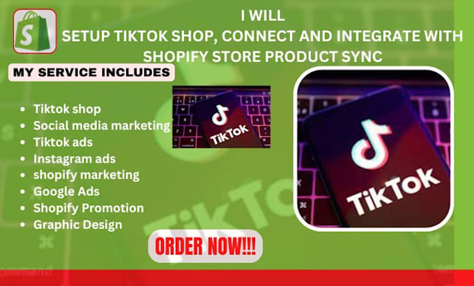 Connect integrate you shopify store with tiktok shop for seamless sales ...