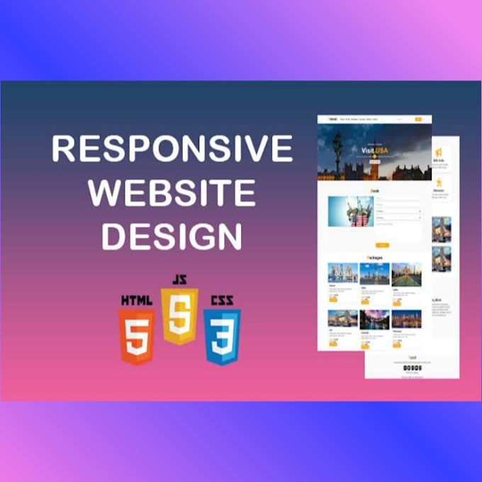 Create a responsive website using html, css, and javascript by Story ...