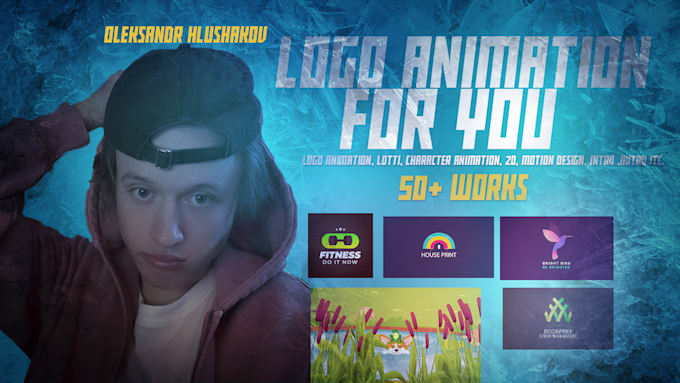 create modern 2d logo animation and intro in after effects