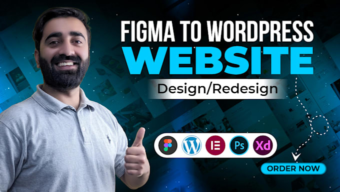Create figma to wordpress website design and redesign with development ...