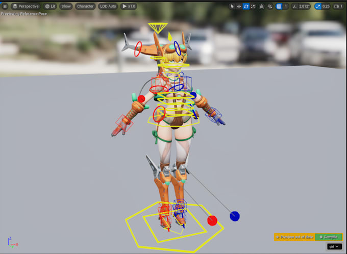 create a character control rig in unreal engine 5