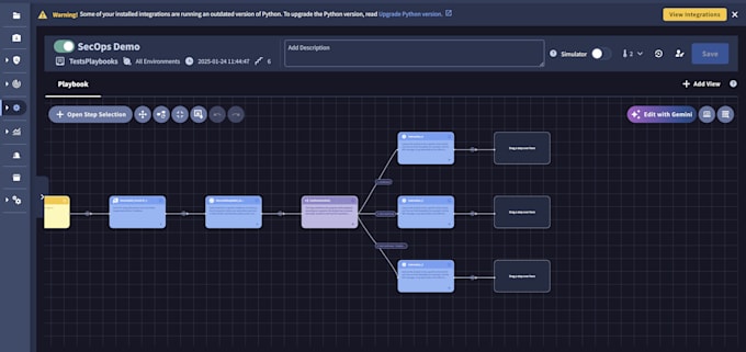 provide all google secops soar and siem services with use case playbooks