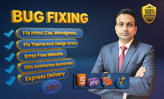 fix website errors, bugs, issues or speed up your website within 24 hours