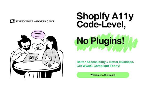 shopify accessibility, SEO fixes, compliance for wcag, ada