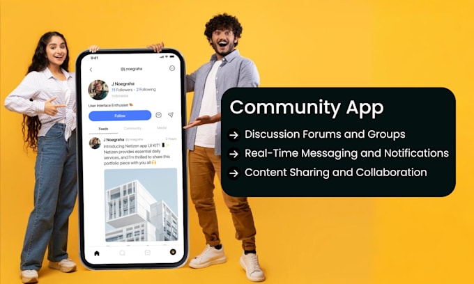 develop a custom community app like faithlife or nextdoor