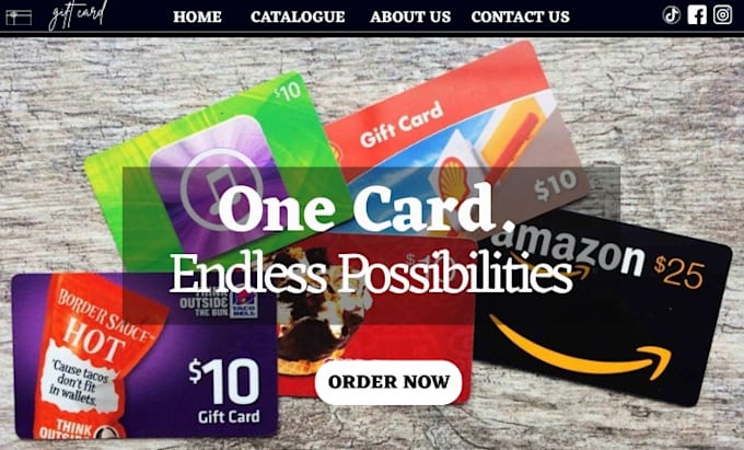 design gift card shopify trading card store gift box website subscription box
