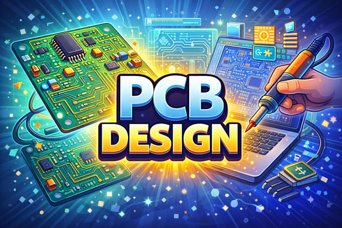 do your  pcb design, digital circuit design and electronics projects