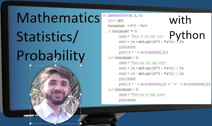 Teach you math basics and advance with programming in python by ...