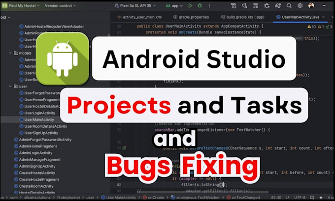 Do android app projects and fix bugs, errors in android app by ...