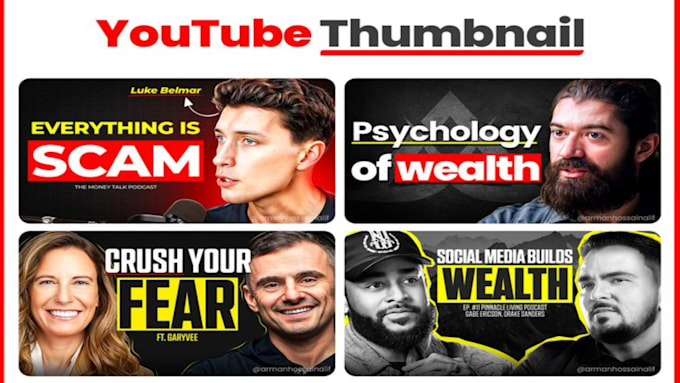 create best youtube thumbnail design in bulk