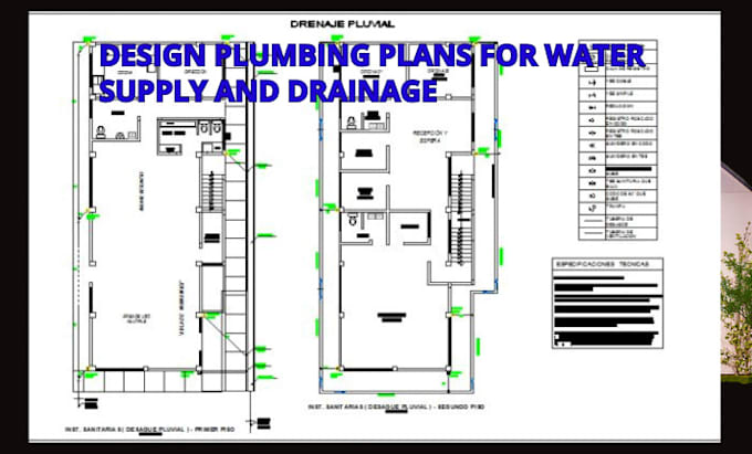 design plumbing plans for water supply and drainage