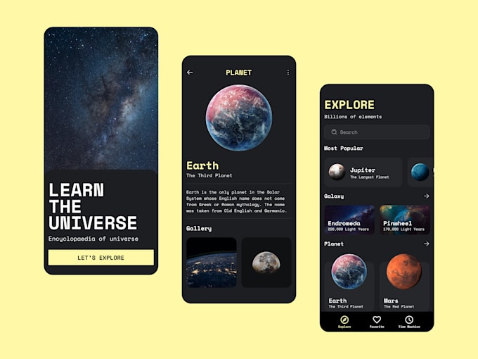 design modern uiux mobile app for android and ios