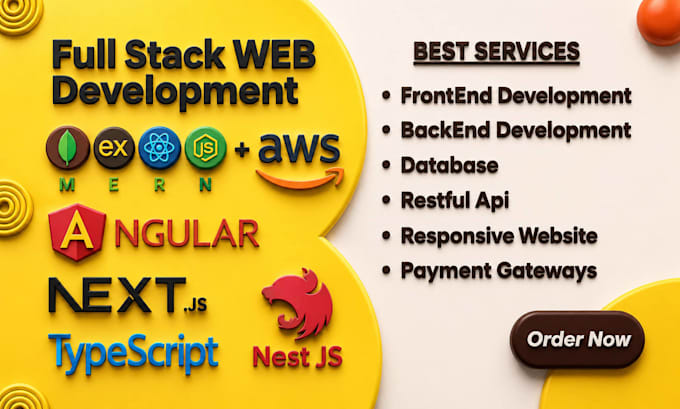 build website development, custom website design as mern or full stack developer