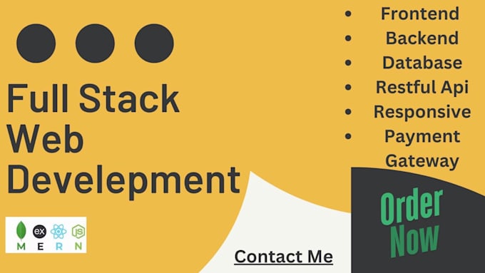 build website development, custom website design as mern or full stack developer