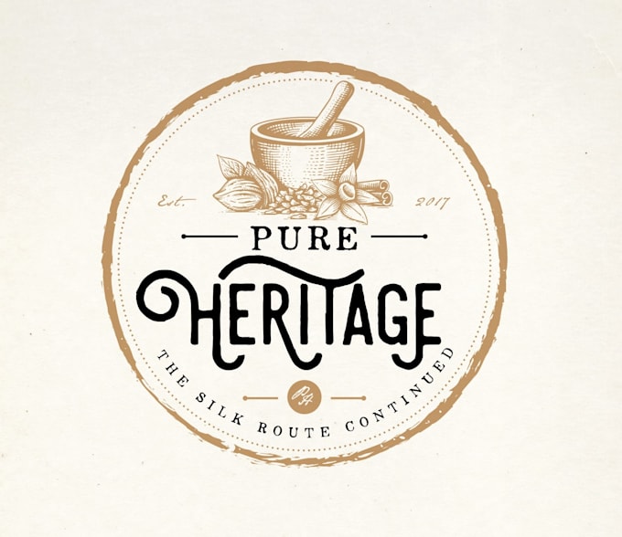 design unique pure heritage logo