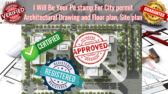 Be your pe stamp for city permit architectural drawing and floor plan ...