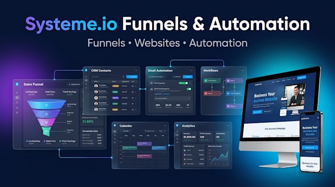 build systeme io sales funnels, websites, and automation