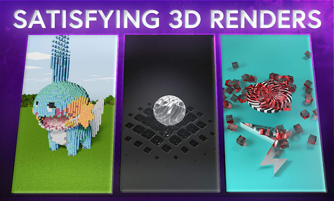 make a satisfying 3d render