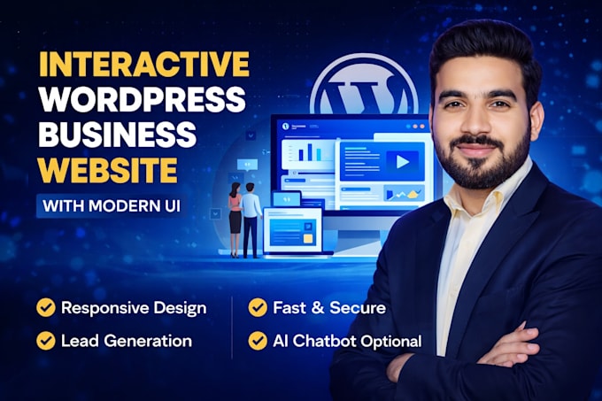 design an interactive wordpress business website