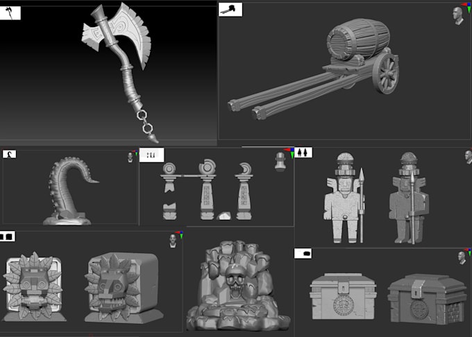 sculpt high quality 3d model for 3d printing