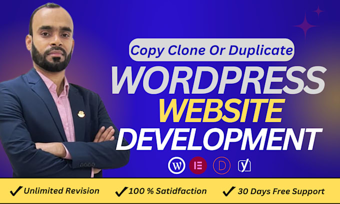 build design, redesign, duplicate and copy clone wordpress website development
