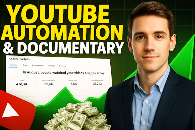 professionally edit faceless cash cow and documentary style youtube videos
