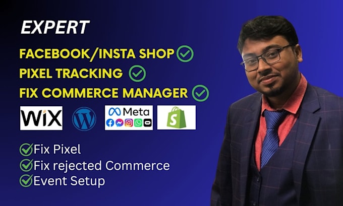 fix meta pixel issue and set up facebook, instagram, tiktok shop for shopify