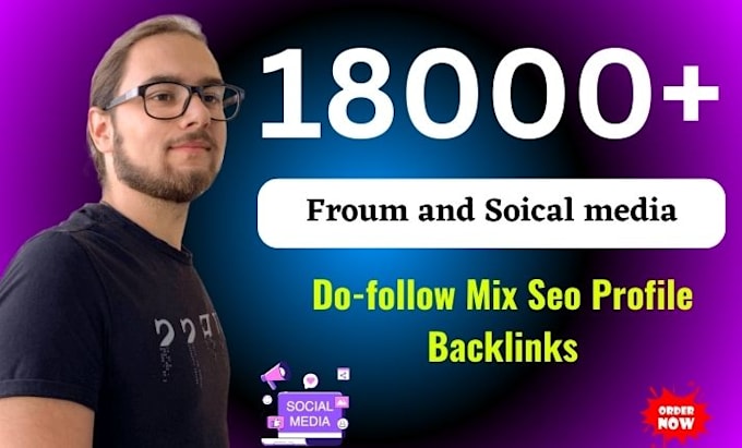 create 18000 social network and forum profile backlink
