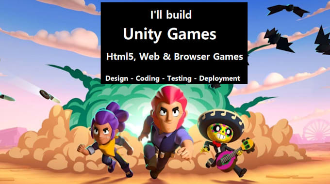 build javascript games, browser games, web games, html5 games, and unity games