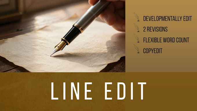 line edit and developmentally edit your fantasy story
