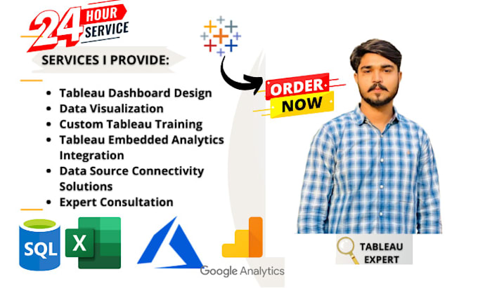 make tableau dashboard , tableau report and data analyst projects