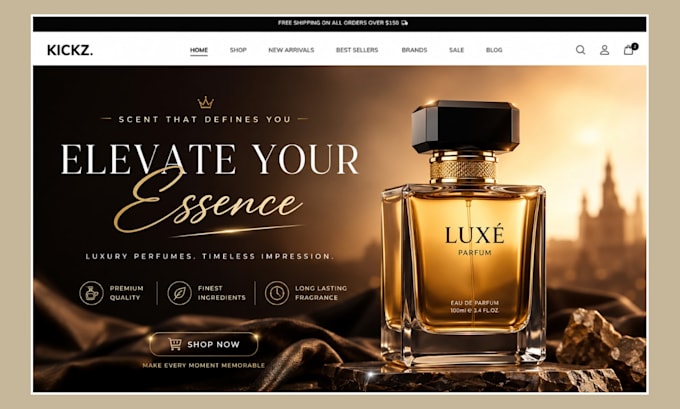 perfume shopify store perfume website perfume store fragrance cosmetics website