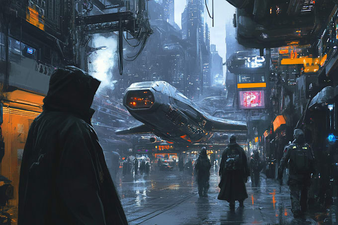 create a unique sci fi book cover