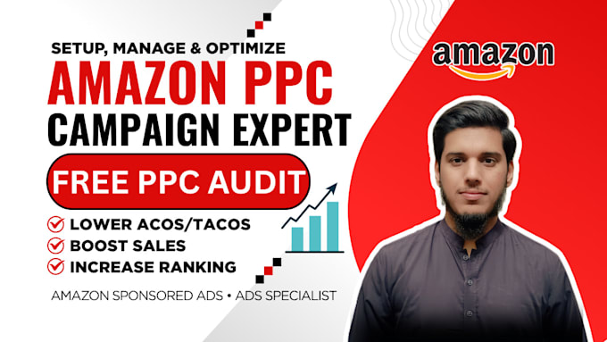 setup and optimize amazon ppc advertising campaign, sponsored ppc ads