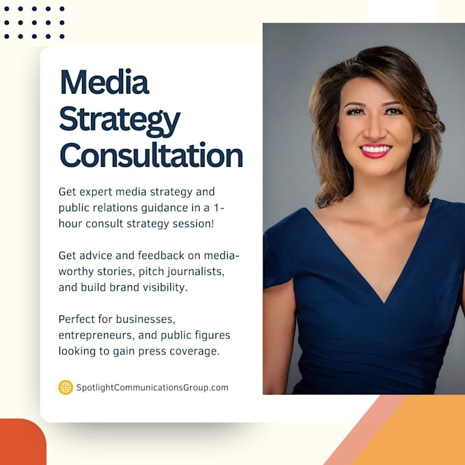 provide PR strategy and media coverage consultation