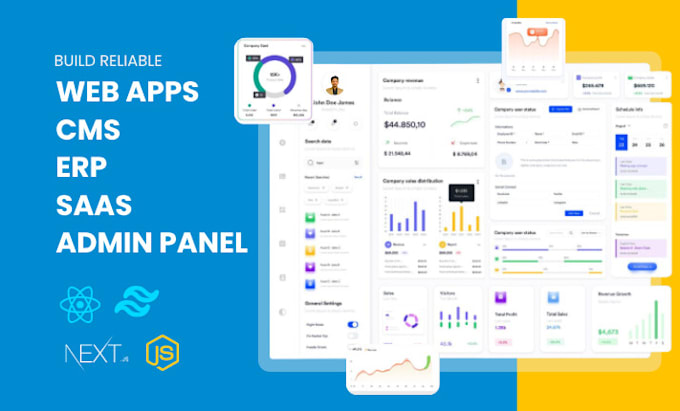 build web app software ecommerce platform in react js next js node js