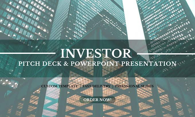 Design investor pitch deck and powerpoint presentation by M_arsalan719 ...