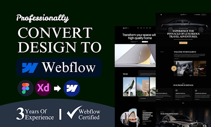 design or develop webflow website, figma to webflow, webflow expert