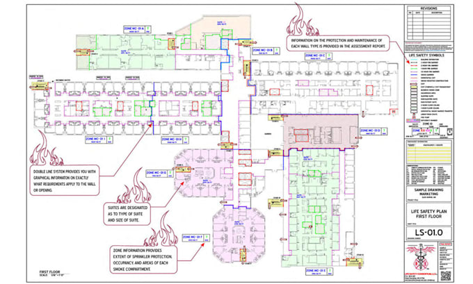 Create emergency plan exit layout and fire evacuation safety compliance ...