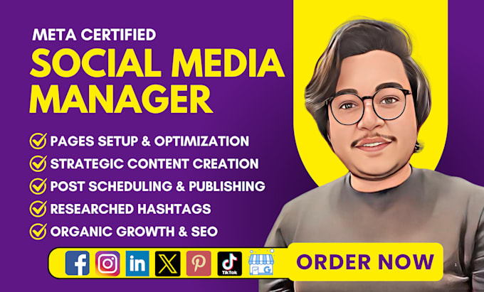 be your social media marketing manager and content creator