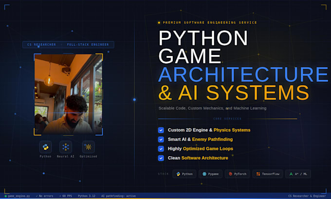 engineer optimized 2d games and ai in python pygame